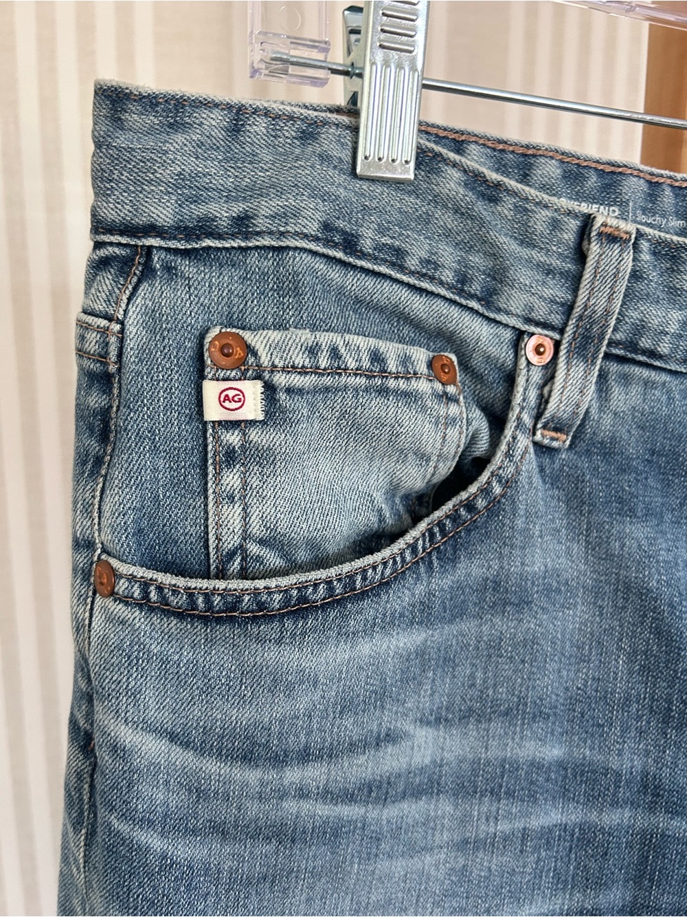 AG Adriano Goldschmied Ex-Boyfriend Slouchy Slim Jeans Women’s Size 31 - Picture 10 of 14